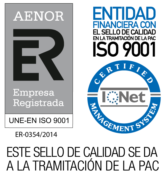 Sello de calidad AENOR ISO 9001