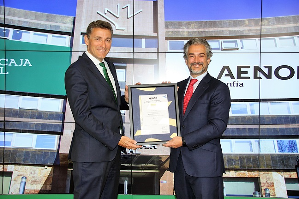 Eurocaja Rural, primera caja rural que recibe la certificación de Buen Gobierno Corporativo de AENOR